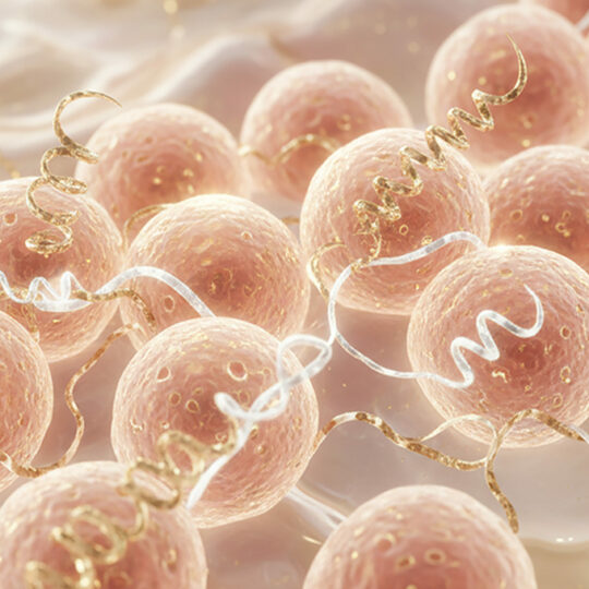 Une symbiose méticuleuse de peptides biomimétiques,de PDRN et d’exosomes.